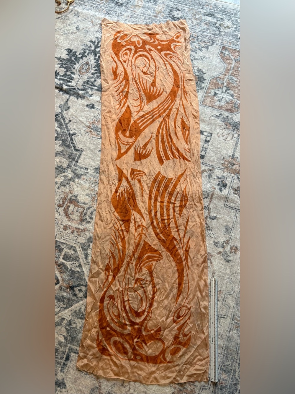 Vintage Art Nouveau–Style Scarf / Wrap
